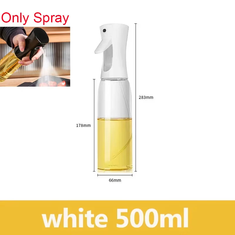 2In1 500Ml Plastic Spray Oil Sprayer Bottle Spray Oil Dispenser Oil Jar Cruet BBQ Kitchen Baking Roasting Picnic Kitchen Tool