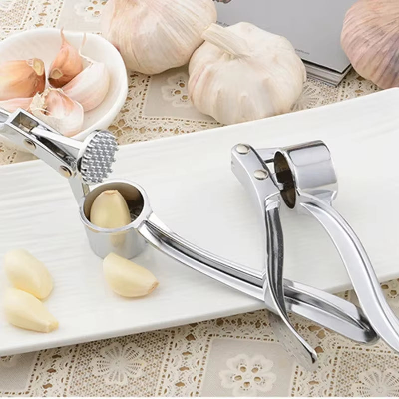 Kitchen Zinc Alloy Steel Garlic Smasher Squeezer Manual Press Grinding Tool Kitchen Accessories Kitchen Gadgets and Accessories