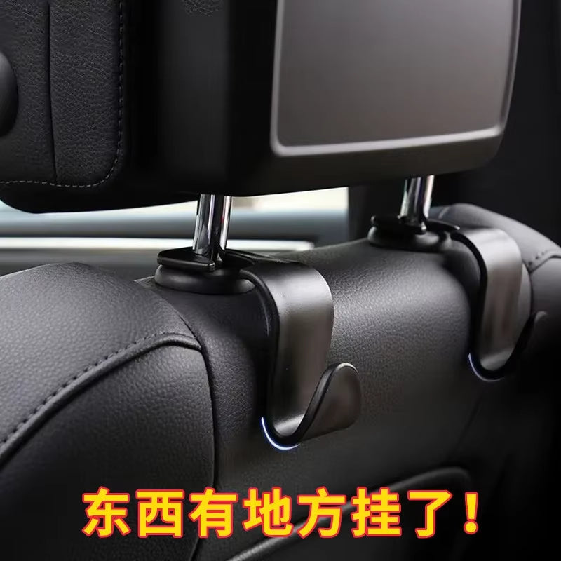 1 Pc Universial Car Storage Hooks Headrest Hooks Car Seat Hanger Hook Organizer Plastic Storage Holder for Handbag Purse