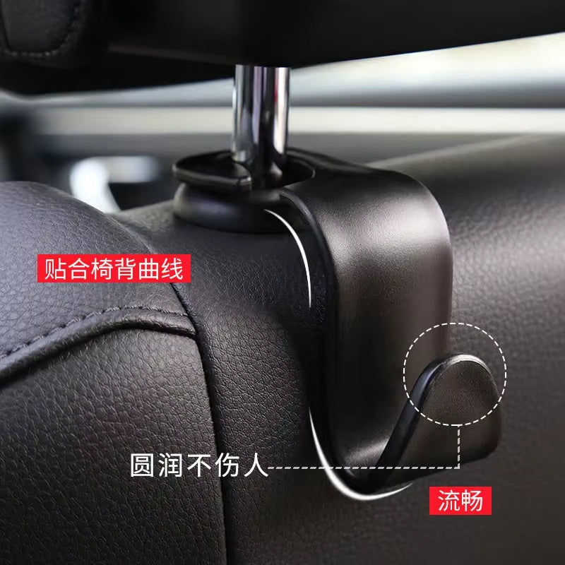 1 Pc Universial Car Storage Hooks Headrest Hooks Car Seat Hanger Hook Organizer Plastic Storage Holder for Handbag Purse