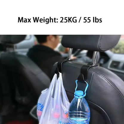 1 Pc Universial Car Storage Hooks Headrest Hooks Car Seat Hanger Hook Organizer Plastic Storage Holder for Handbag Purse